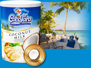 Coco Tara Strandrestaurant in der Karibik mit Palmen und azurblauem Meer